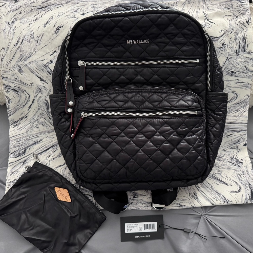 MZ Wallace Black Crosby Backpack
